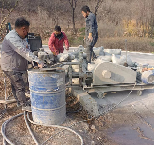 石门路面下沉注浆